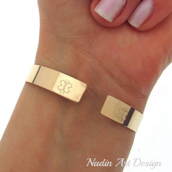 Cute medical id bracelets fashion