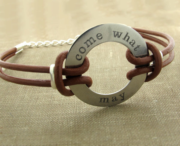 Men's Bracelet Personalised Bracelet Washer Bracelet 