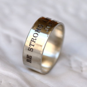 Artisan Courage Ring - Personalized ring in Sterling silver