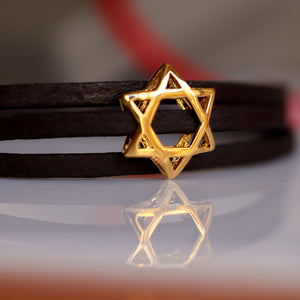 Artisan gold David Jewish bracelet 