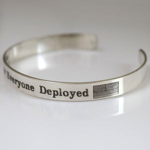 R.E.D. cuff bracelet - US flag military cuff bracelet