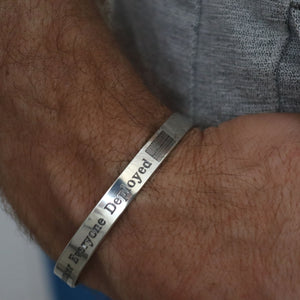 Deployed Bracelet for Men - Personalized Army jewelry