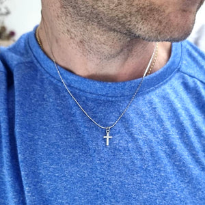 20 inch necklace size with cross pendant