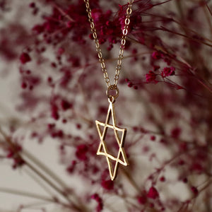 Jewish womens gift - Jewish star necklace