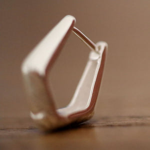 solid Sterling silver geometric earrings