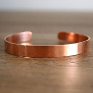 solid copper bangle bracelet