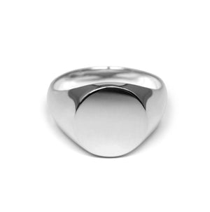 round Sterling silver signet