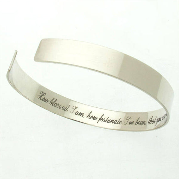 Personalised Hidden Message Bangle | Bloom Boutique