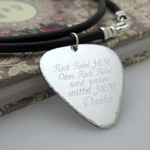 Guitar Pick Necklace - Gift For Musician