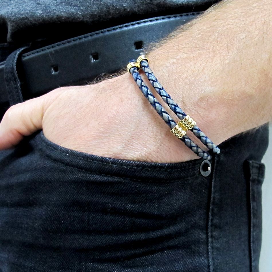 how to make leather bracelets for men