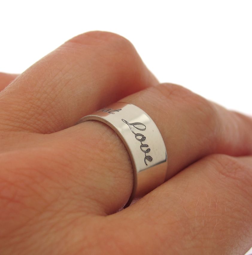 Engraved ring for on sale her