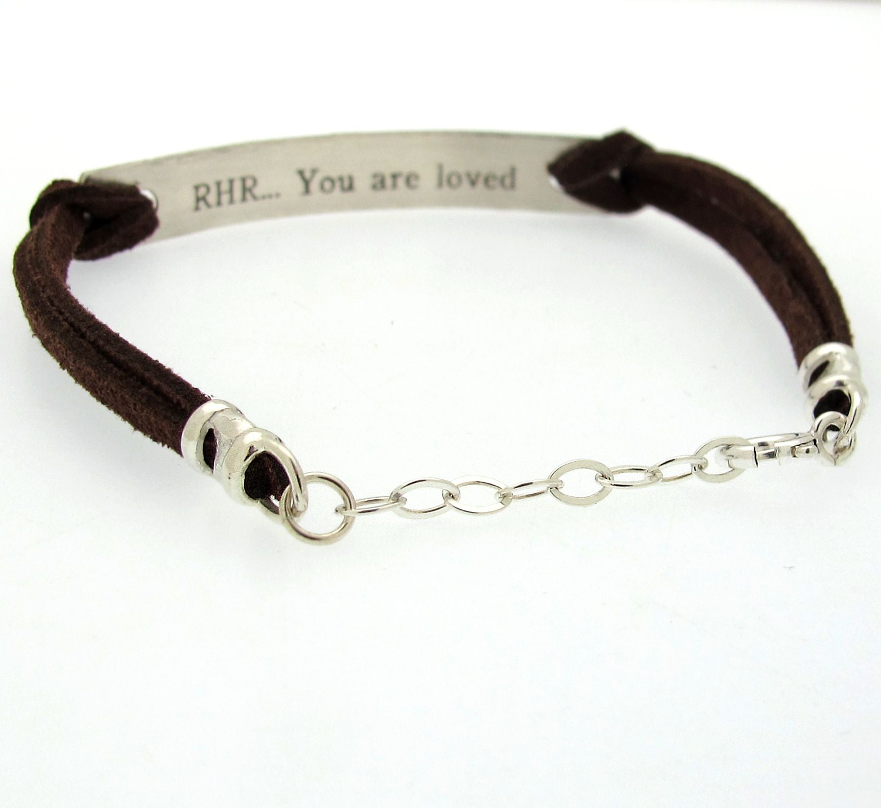 Personalized Leather Bracelet, Boyfriend Gift