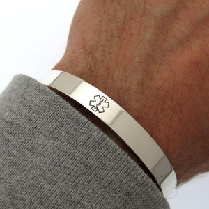 Men's Medical Alert ID Bracelet