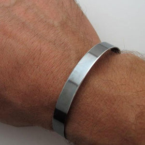 Custom Black Cuff Bracelet for Men