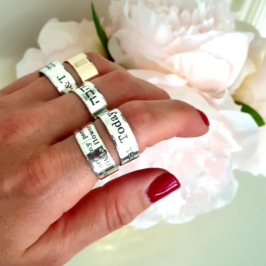 Personalized Ring Custom Ring Stack Rings Personalized 