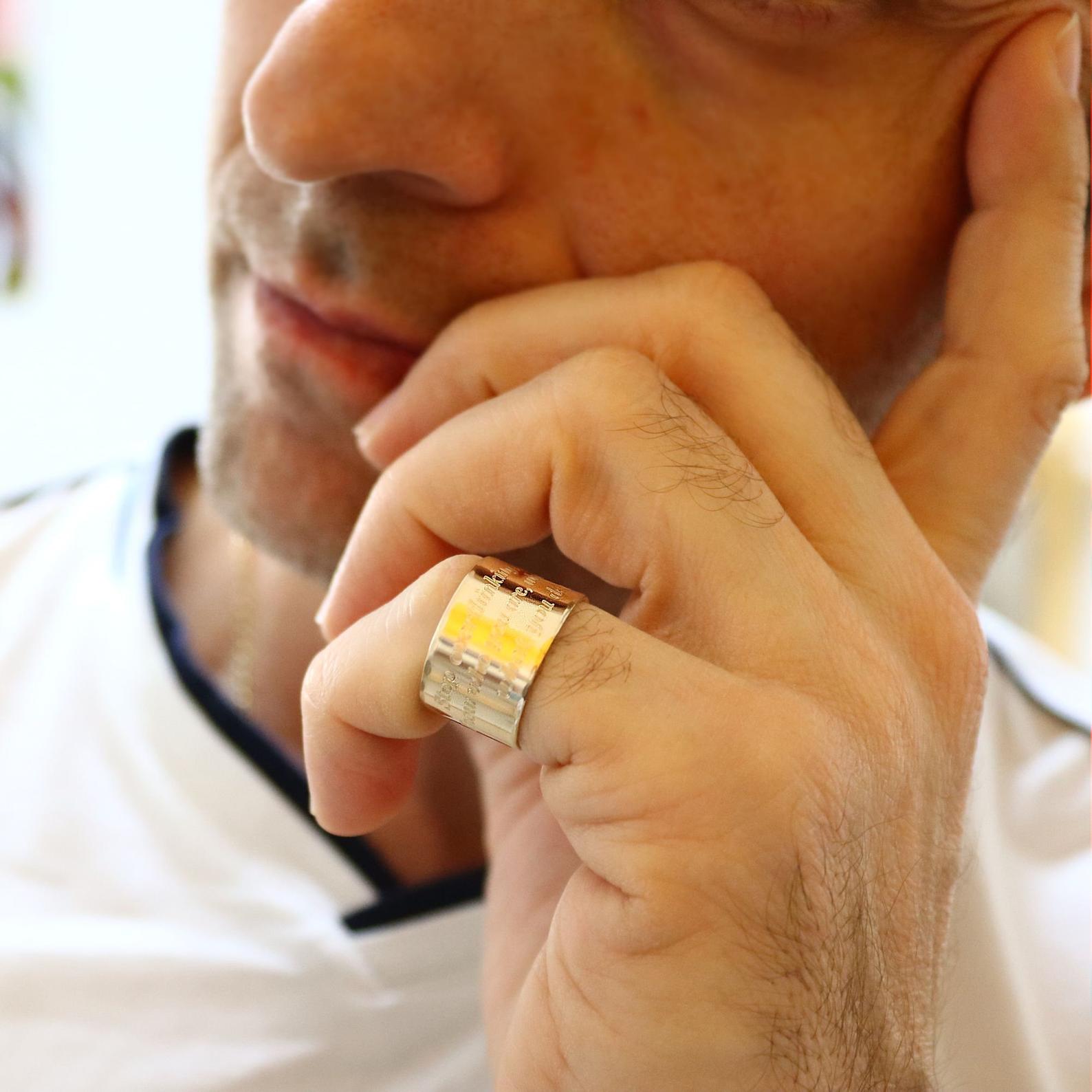 Men's Gold Quartz & Nugget Ring RM627Q - Alaska Mint