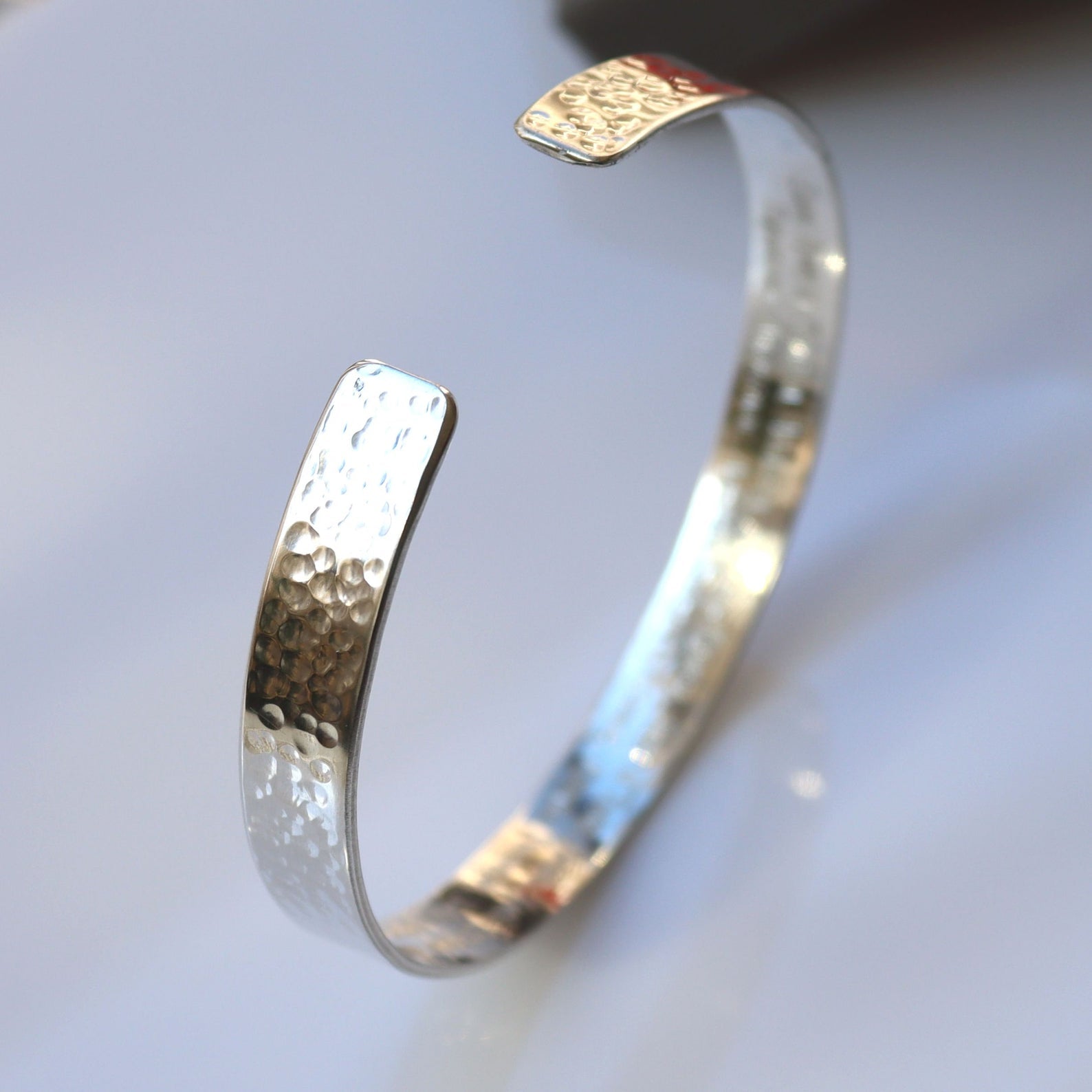 Personalized Silver Plated Cuff Bracelet Balmoral