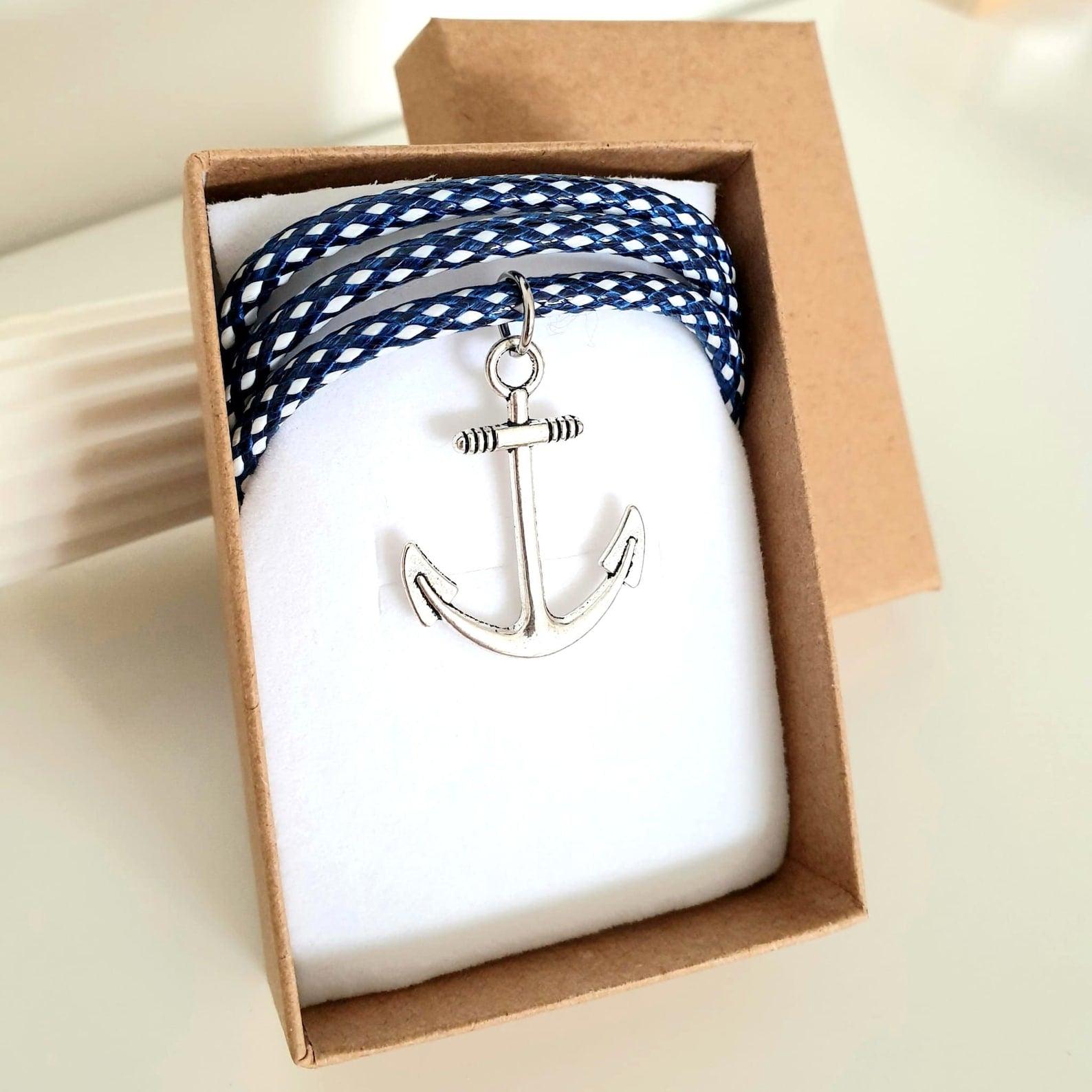 Nautical Monogram Jewelry Gift Set