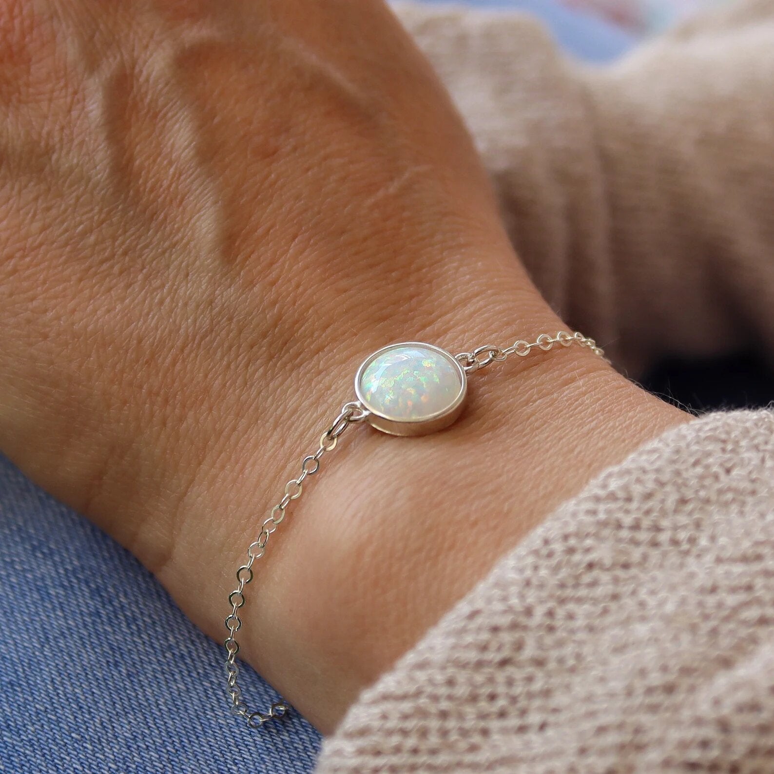 Moonstone Bracelet, Mary – Inaya Accessories