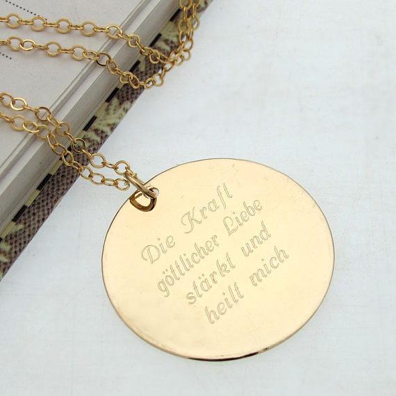 Personalized Locket. Custom Message. Quote/monogram Necklace