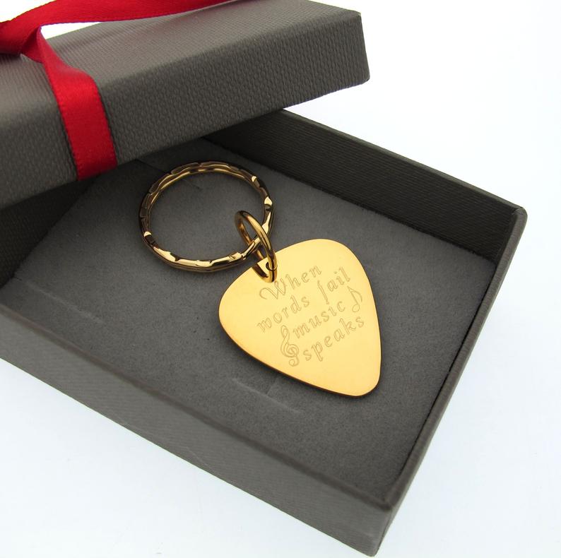 ShiQiao Spl Guitar Pick Keychain Gifts, I Pick You Stainless India | Ubuy