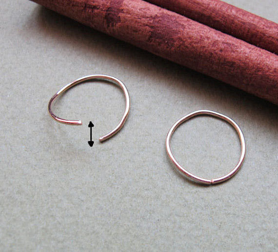 30mm Rose Gold Women Girls Non Pierced Clip on Fake Cartilage Hoop Earrings  | eBay