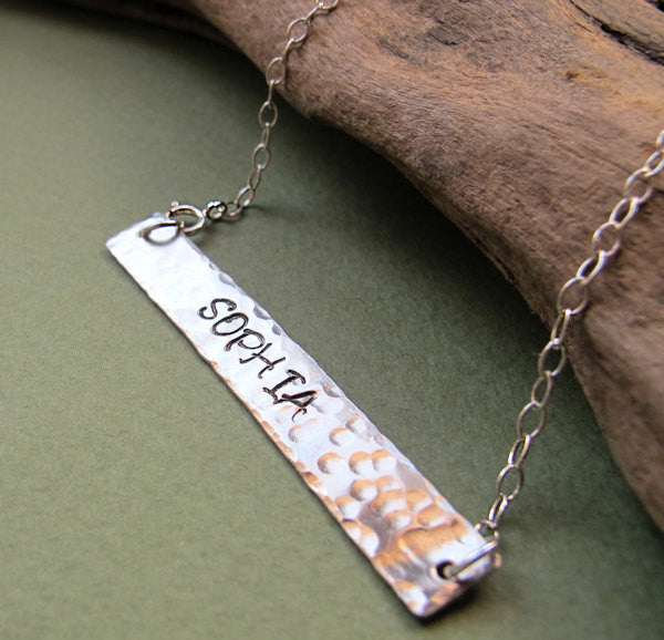 Long personalized store necklace