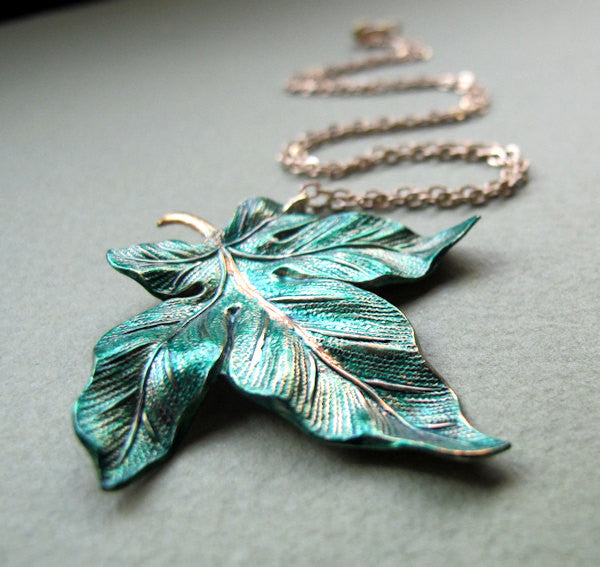 Fallen Maple Leaf Necklace - Copper – Shana Logic