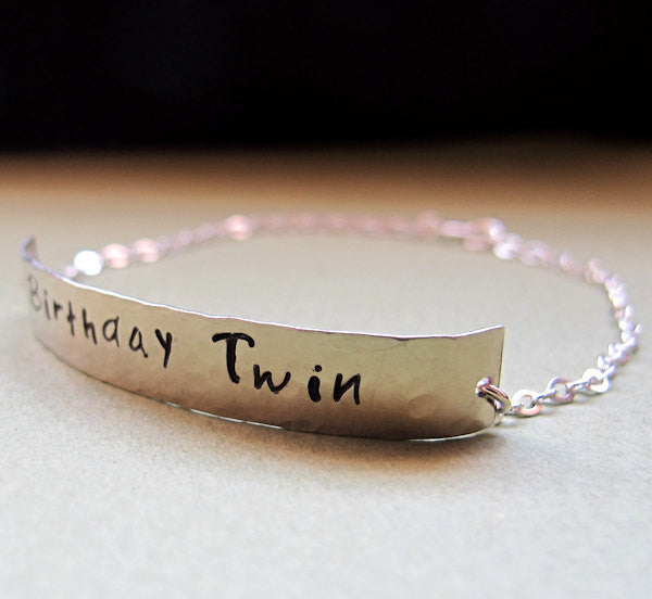 Men's Personalize Bar Bracelet