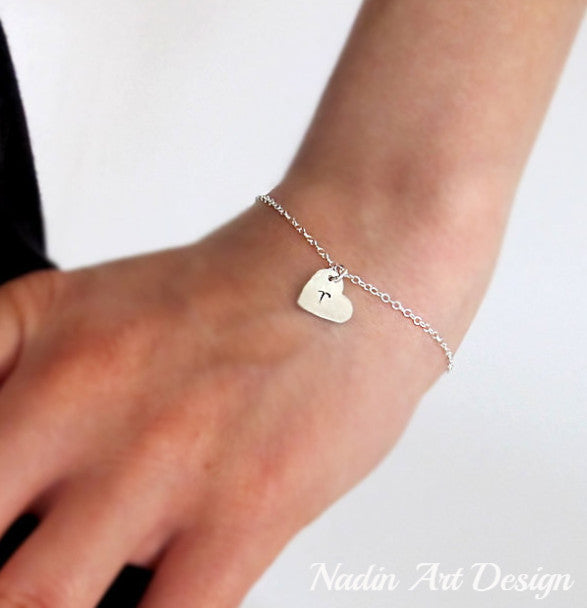 Tiny Letter Charm Bracelet – Kate & Kole
