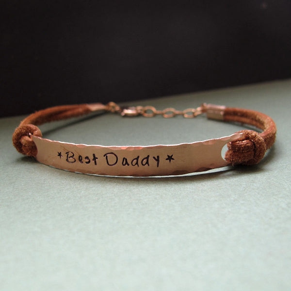 Best Daddy Personalised Men's Bracelet | Funky Pigeon