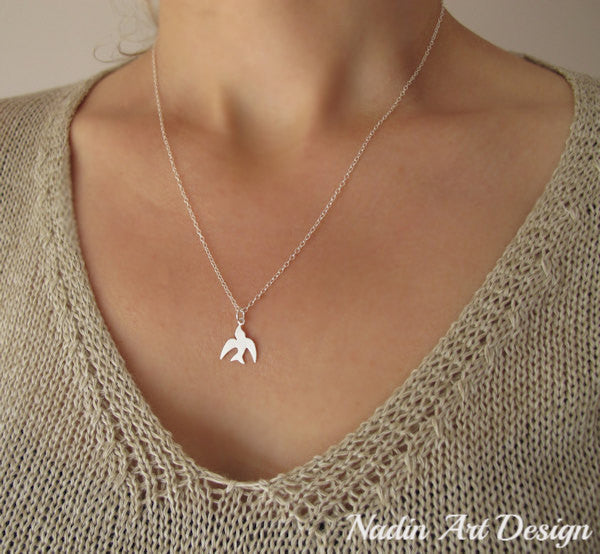 Perched Bird Charm Necklace – Rebecca Accessories
