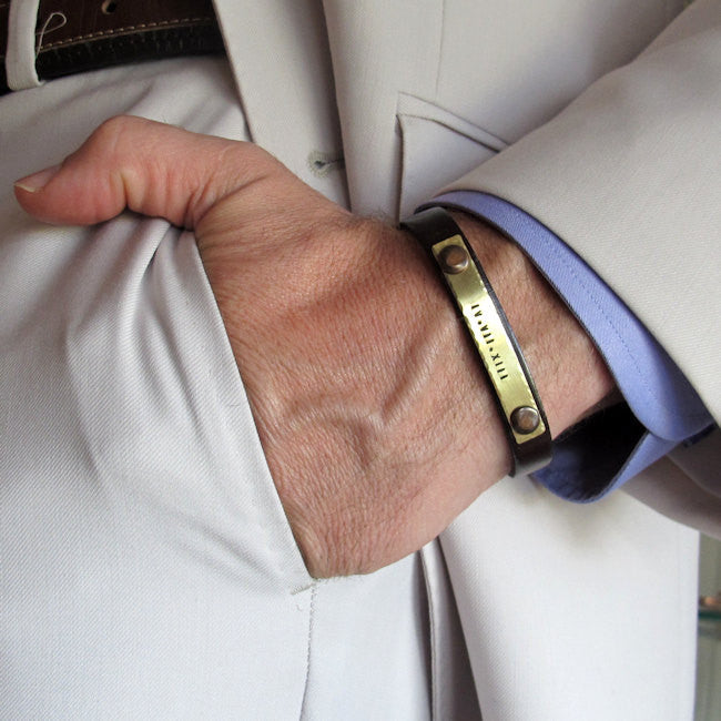 Gold Bracelet Men Personalized | Custom Gold Bracelets Mens | Gold Bracelet  Engraving - Customized Bracelets - Aliexpress