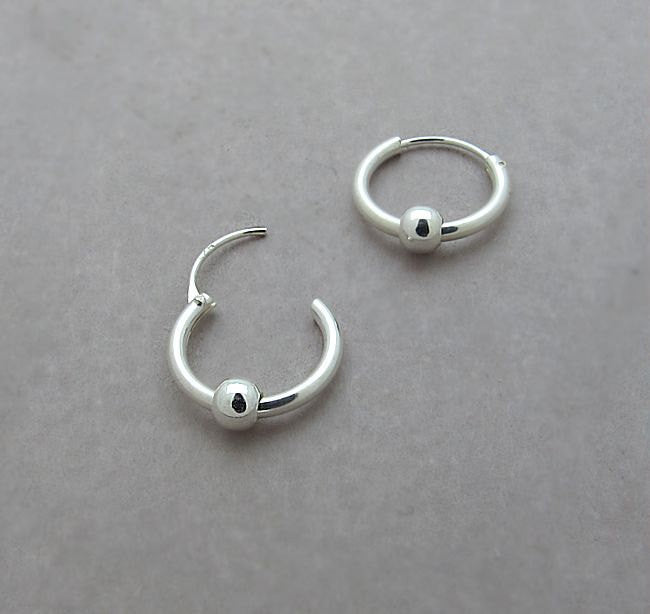 Sterling Silver Huggie Earrings Small Hoop Earrings Cartilage 