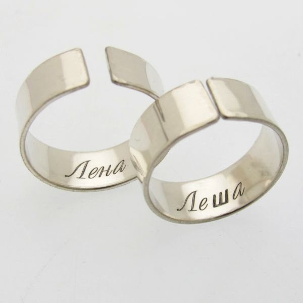 Angel &Devil Couple Ring Student Trend Open Ring Retro Moonstone Pair Ring  Gift | eBay