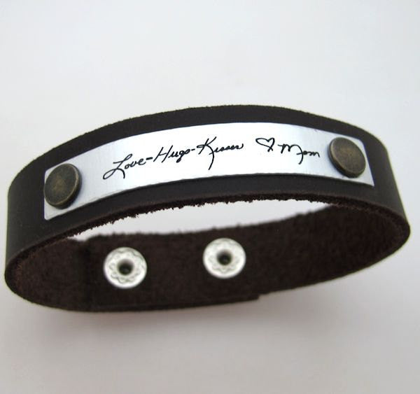 Autograph Bracelet Metal and Leather