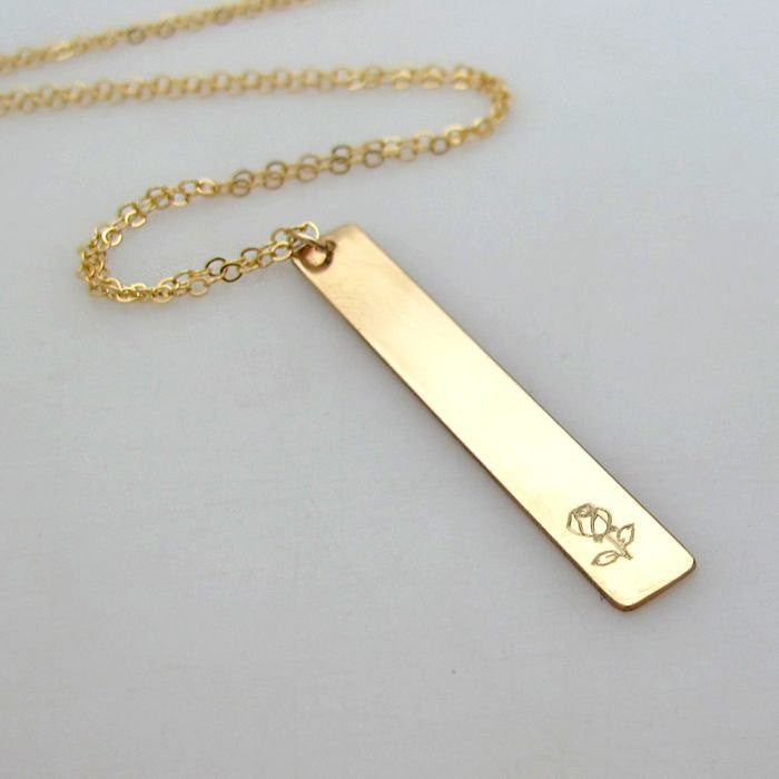 Custom Layered ID Necklace - Personalized Long Layering necklace