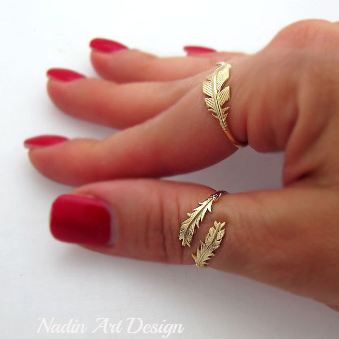 18k Diamond Wrap Full Finger Spiral Ring - Abhika Jewels