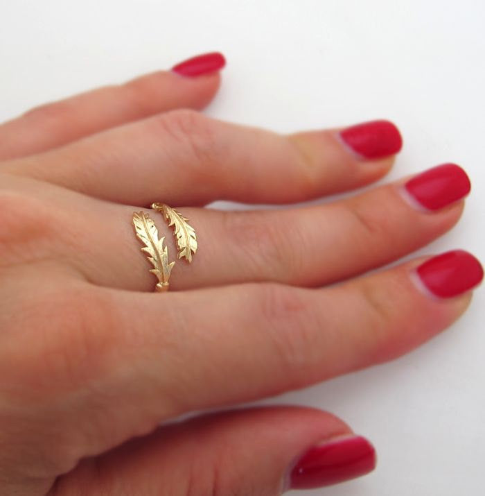 Gold thumb rings — Olivia Brown Jewellery