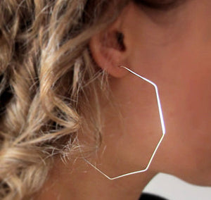 Geometric Lightweight Silver earrings