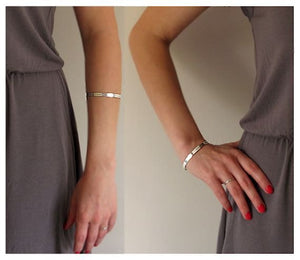 delicate silver cuff bracelet